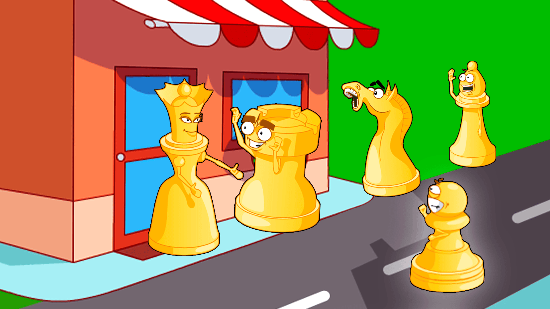 A grande corrida de peões